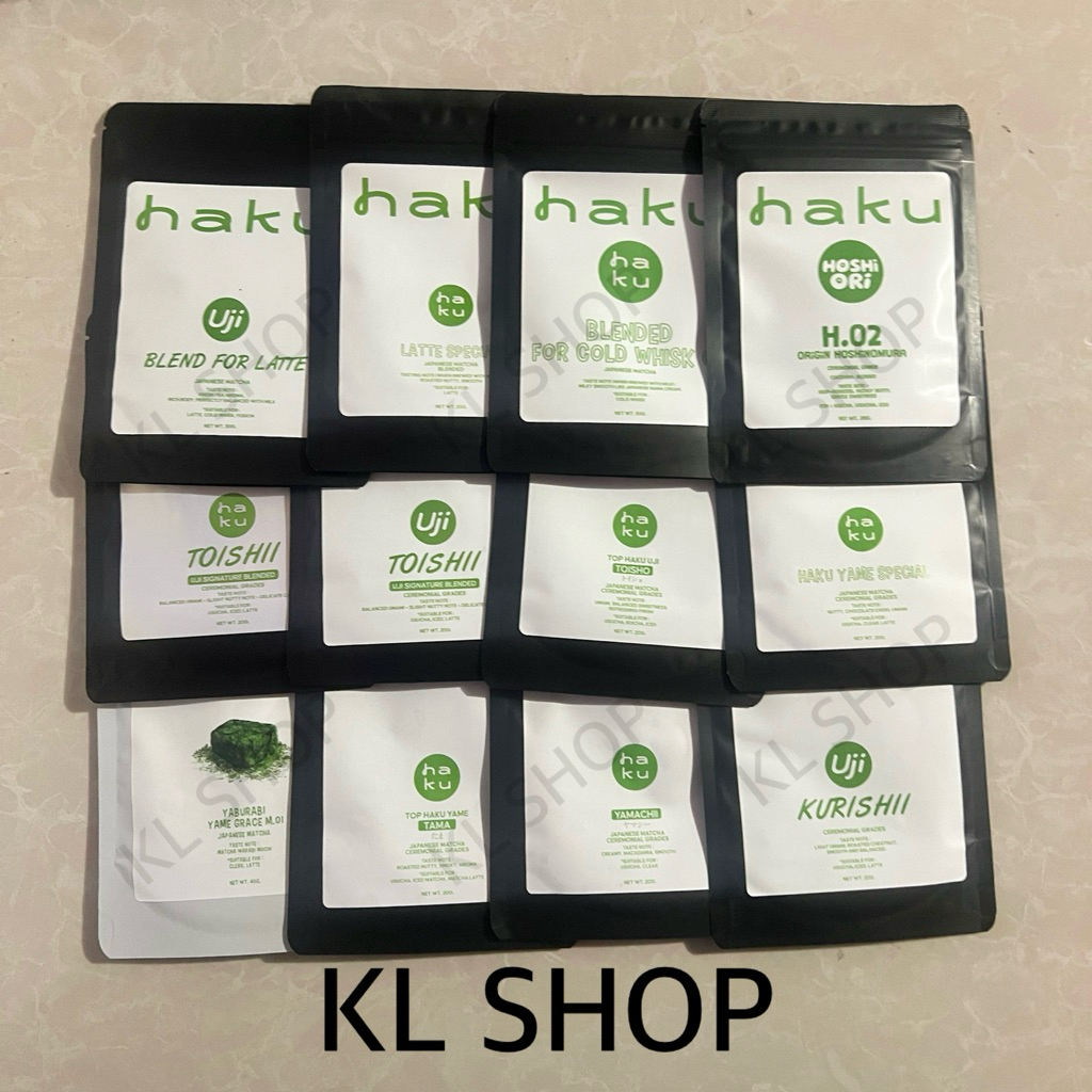 พร้อมส่ง Haku Matcha Tama Toisho Tioshii H02 Yame มัตฉะ มัทฉะเกรดพิธีการ