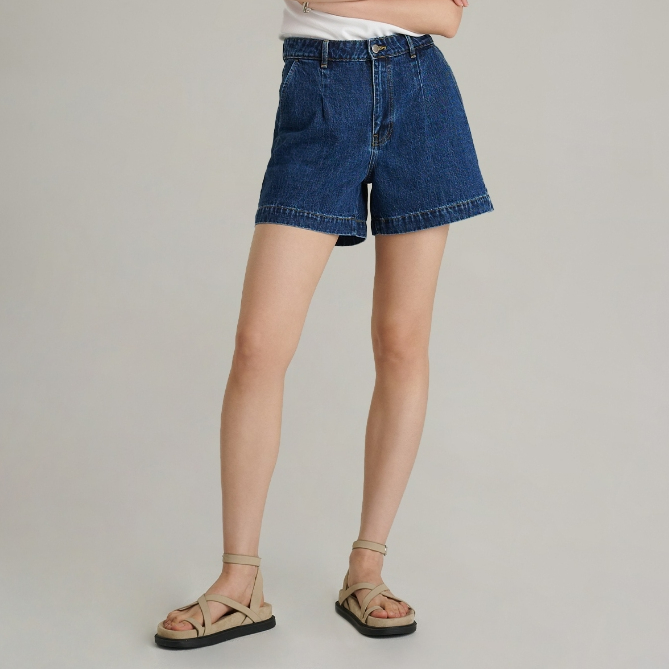 Mc JEANS กางเกงยีนส์ขาสั้น ผู้หญิง เอวกลาง  MAJZ086 ผ้ายีนส์ 12 Oz