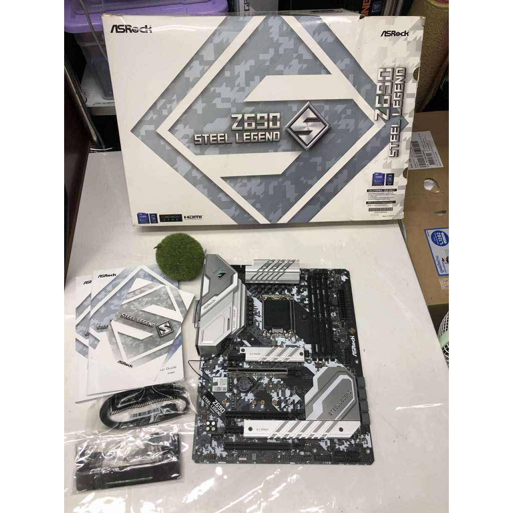 MAINBOARD 1700 ASROCK Z690 STEEL LEGEND + wifi    ครบกล่อง ประกันร้าน พร้อมใช้งาน