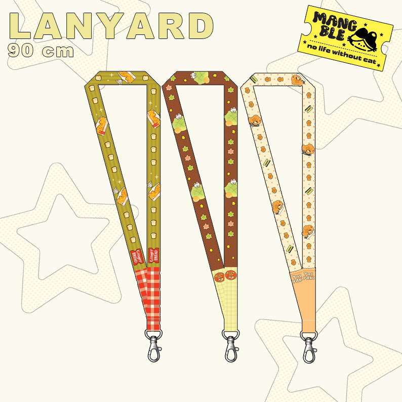 (NEW!) Lanyard สายห้อยบัตร สายคล้องคอ สายคล้องอเนกประสงค์ : Bakery time collection