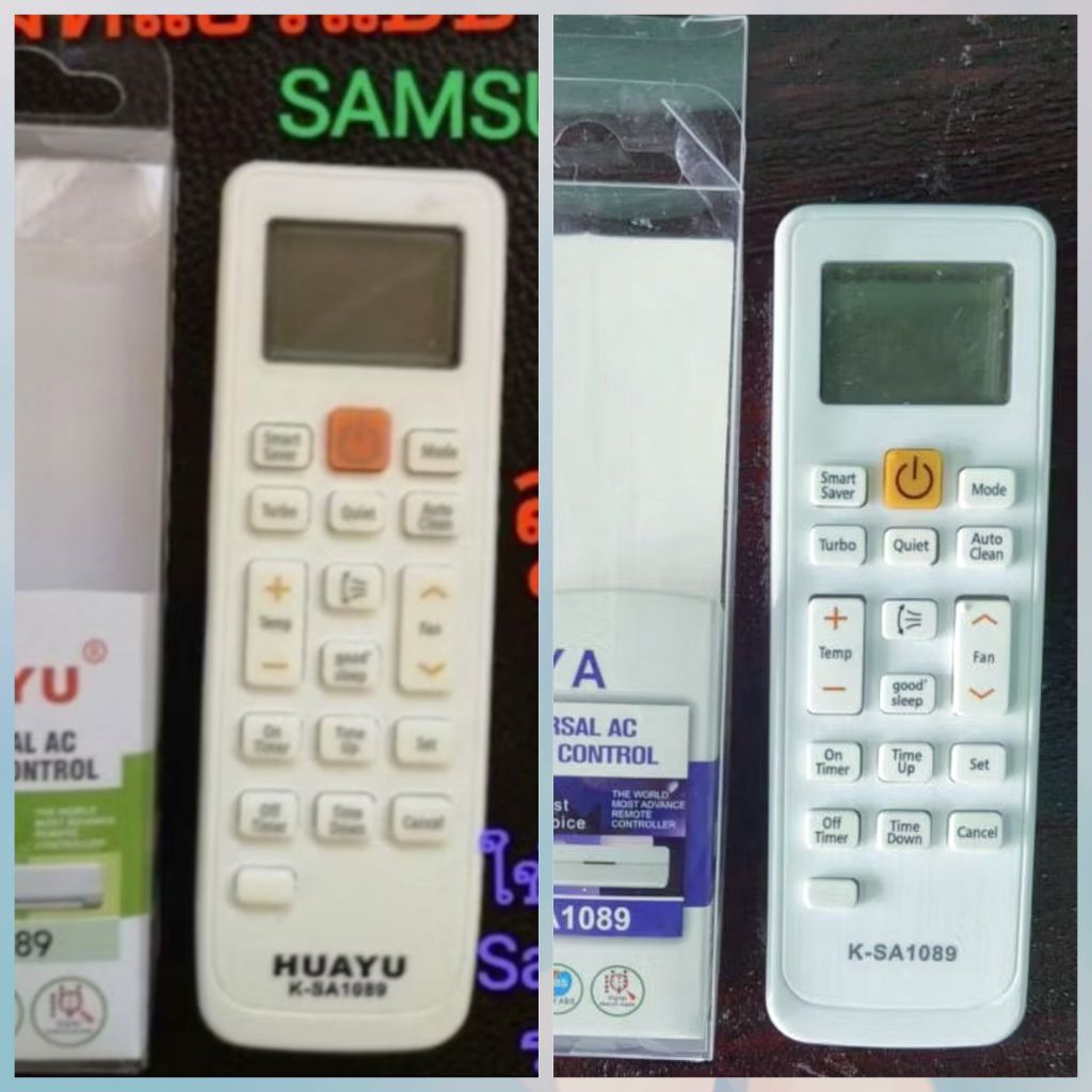 รีโมทแอร์ Samsung รีโมทรวมแอร์ Samsung ไม่ต้องตั้งค่า HUAYU  K-SA1089 มีซอง