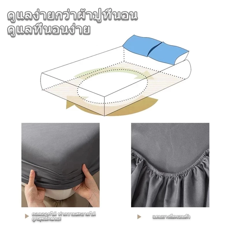 ชุดผ้าปูที่นอนยางรัดมุม 3.5/5/6 ฟุต ลายการ์ตูนพร้อมปลอกหมอน thumbnail 9