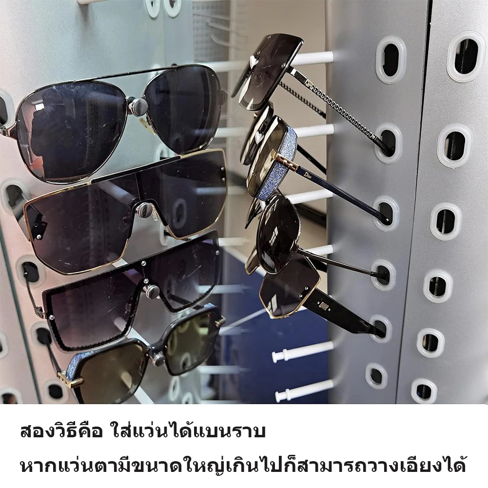 ที่หนีบแว่นกันแดดหมุนได้พร้อมแว่นกันแดดกระจกแบบหมุนได้ชั้นโชว์แว่นตา36คู่สำหรับเก็บแว่นตาแบบอิสระ - รูปที่ 4