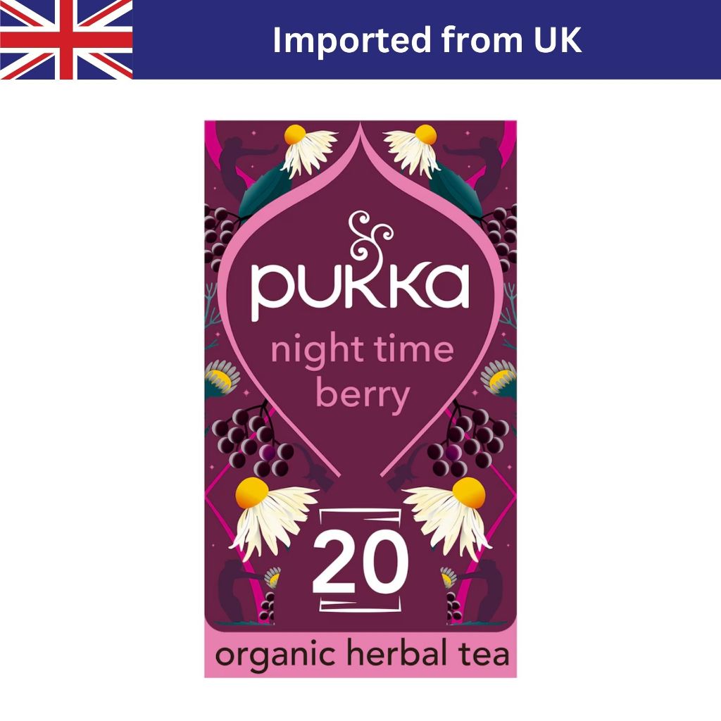 Pukka Organic Night Time Berry Tea (20 Bags / 36g) ชาอังกฤษ ชาซอง ชาออร์แกนิก