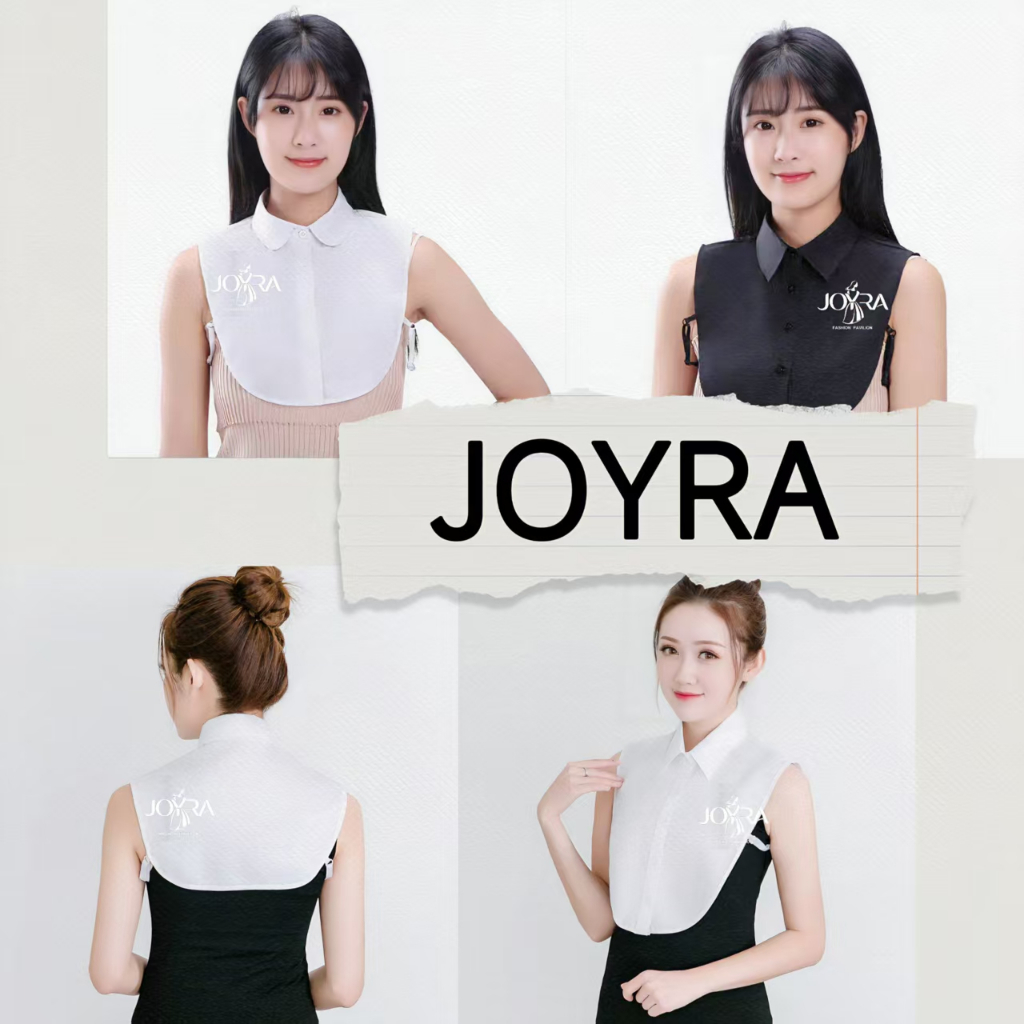 เสื้อเชิ้ตคอปกปลอม ผ้าฝ้าย ถอดออกได้ สีขาว สีดํา สําหรับผู้ชาย และผู้หญิง Lady Clothing