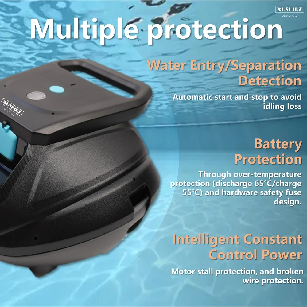 ⚡2025 NEW⚡หุ่นยนต์ทำความสะอาดสระว่ายน้ำอัตโนมัติ Pool Cleaning Robot เครื่องดูดตะกอนสระว่ายน้ำ เครื่องดูดฝุ่นใต้น้ำ - รูปที่ 2