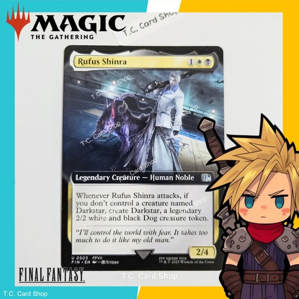 Rufus Shinra (Extended) U0503 FFVII - Final Fantasy - Magic the Gathering (MTG) (FIN)