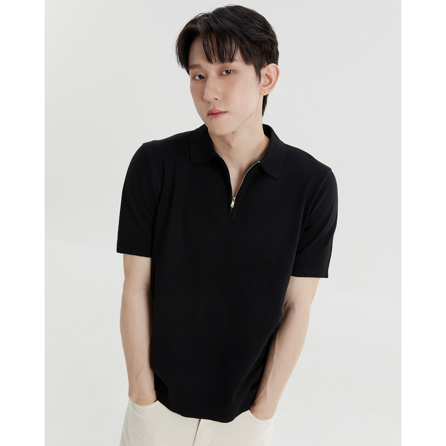 [9780-1] REEVE ZIPPER POLO - เสื้อโปโลคอปก มีซิป รูปที่ 8