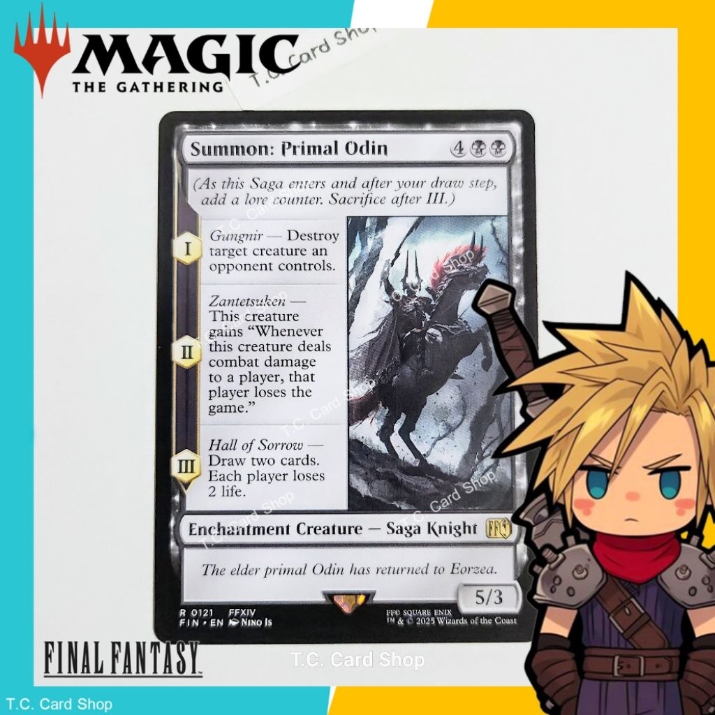 Summon: Primal Odin - R0121 FFXIV - Final Fantasy - Magic the Gathering (MTG) (FIN)