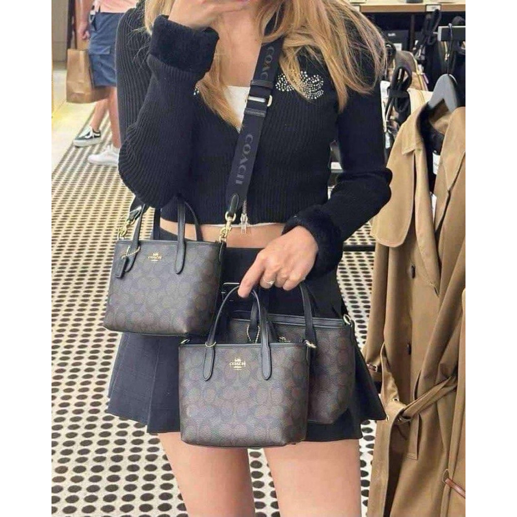 Coach City Mini Tote Bag In Signature  Style No. CW032