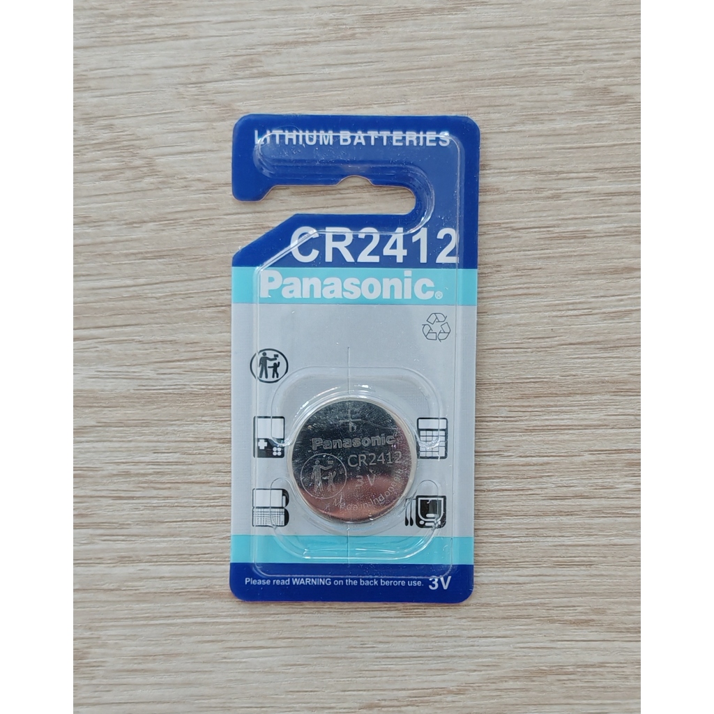 🔘 ถ่านกระดุม CR2412 Lithium battery ของแท้แพค 1 ก้อน 🔘