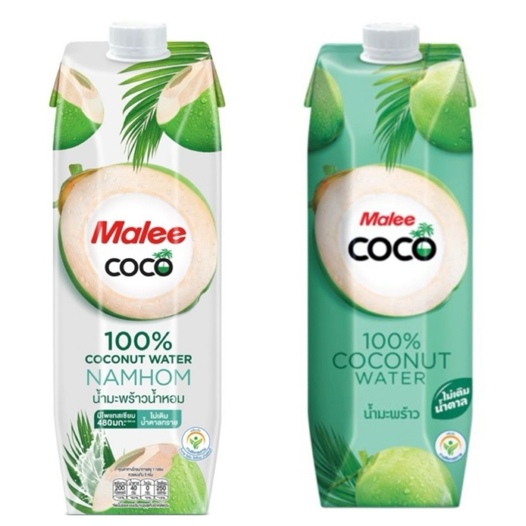 (พร้อมส่ง) Malee coco มาลี โคโค่ น้ำมะพร้าวน้ำหอม 100% / น้ำมะพร้าว 1000 มล.