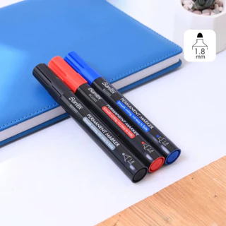 Bantex ปากกาเมจิก ปากกาเคมี กันน้ำ หัว1.8mm 3สี เขียนลื่น ติดทน ไม่เลอะมือ Permanent Marker