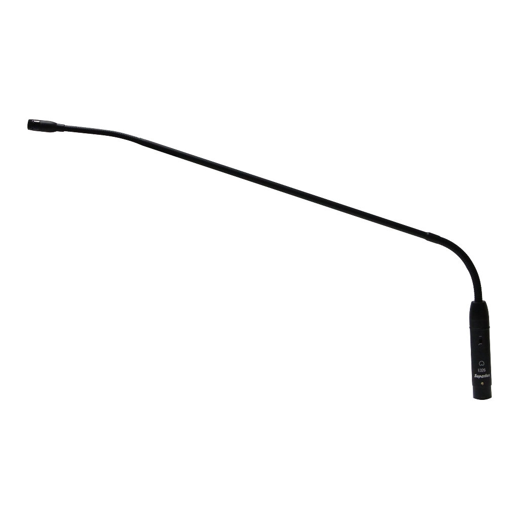 SUPERLUX ไมโครโฟนคออ่อน 60cm. E326U/L PRO งอได้ 2 ช่วง Cardiod