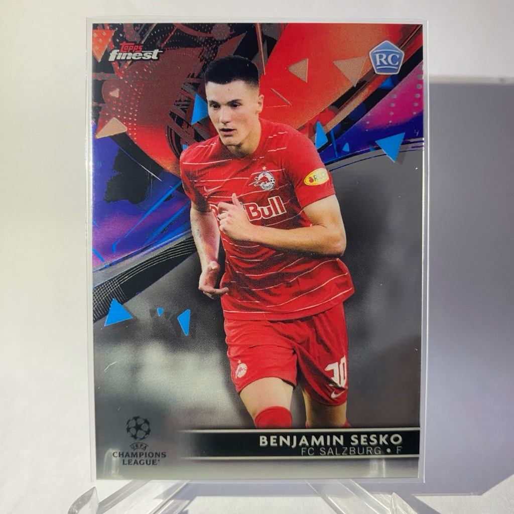 การ์ดนักฟุตบอล BENJAMIN SESKO, RC, SALZBURG, TOPPS FINEST 2022