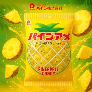 Pine Pineapple Candy パインアメ ลูกอมรสสับปะรดจากญี่ปุ่น 110g