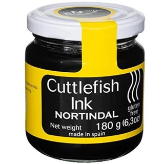 หมึกดำ Nortindal ซอสหมึกดำ Cuttlefish Ink Nortindal ขนาด 180g และ 500g