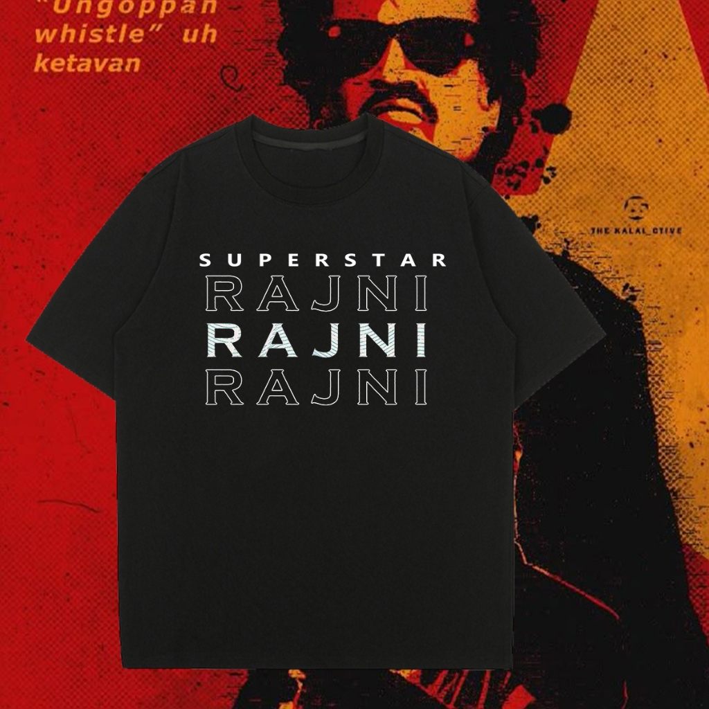 T-Shirt BAJU RAJINI Movie COOLIE Graphic T-SHIRT SUPER STAR Rajinikanth เสื้อยืด ความสะดวกสบายในการส