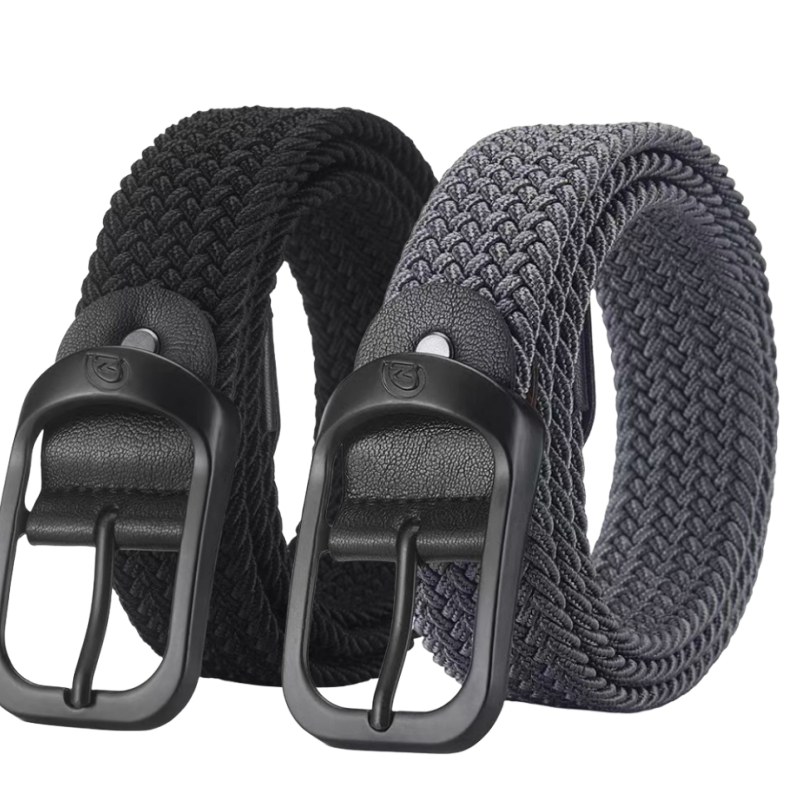ส่งไวจากไทย Unisex Cinturones หรูหรา ทอเข็มขัดยางยืดผู้ชายหรูหราเข็มขัดผู้หญิงออกแบบผู้ชายหัวเข็มขัดเข็มขัดเอวไม่มีรูK21