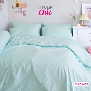 TULIP ชุดเครื่องนอน ผ้าปูที่นอน ผ้านวม รุ่น TULIP CHIC โทนสีเรียบง่าย CHIC M02 สัมผัสนุ่ม สบายสไตล์มินิมอล