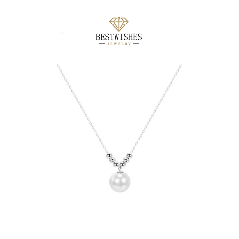 jewerly สร้อยคอเงิน สร้อยคอมุก สร้อยคอดีไซน์สวย ของขวัญให้แฟน สไตล์ใหม่ ขายดี สร้อยคอสตรี A033L