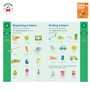 พร้อมส่ง ✅ Brain Quest Workbook (Pre-K – Grade 6) – หนังสือแบบฝึกหัดเสริมพัฒนาการ สำหรับเด็ก 4–12 ปี