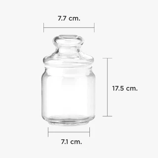 AMORN - (Ocean) B02523G0000 Pop Jar (650ml.) - ขวดโหล ขวดโหลกลมฝาแก้ว ขวดโหลป๊อปจา โหลแก้วเก็บอาหารแห้ง