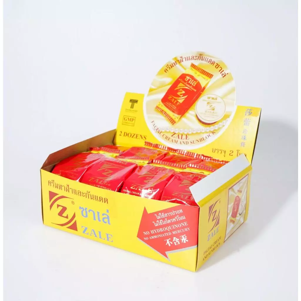 Zale Facial  cream and sunblock SPF 30 3g. (Pack3) ซาเล่ ครีมทาฝ้าและกันแดด 3 กรัม เหมาะกับผิวทุกประเภท สกินแคร์ thumbnail 4