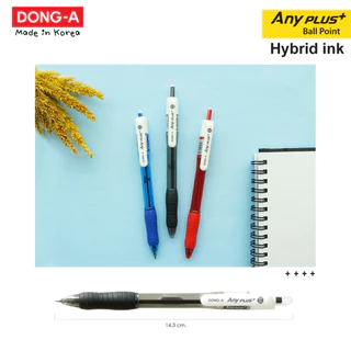 (ยกกล่อง/12ด้าม) ปากกา ปากกาลูกลื่น Anyplus+ Dong-A หัว 0.5 mm หมึกน้ำเงิน ดำ แดง