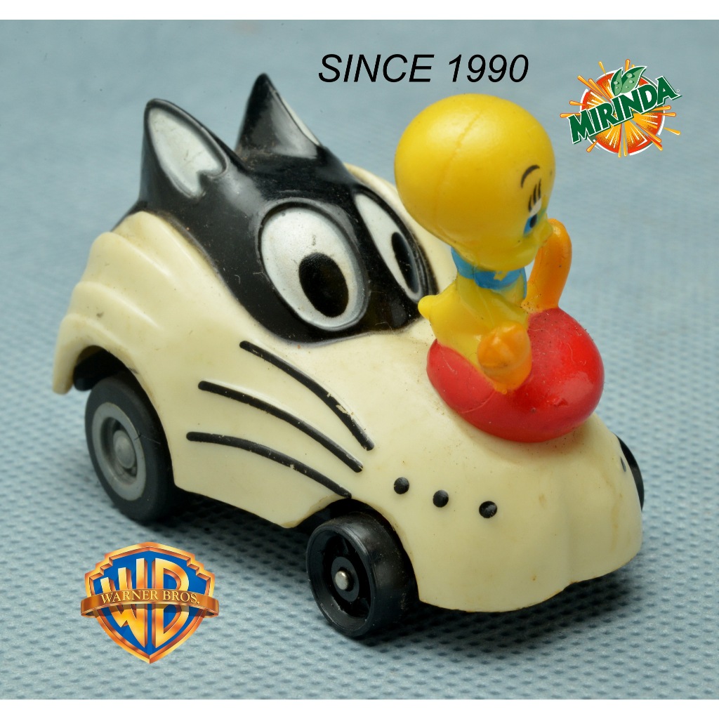 No.232 ของเล่น Mirinda’s Toy, 1990, Tweety Bird on Sylvester Head Car  จาก Looney Toons