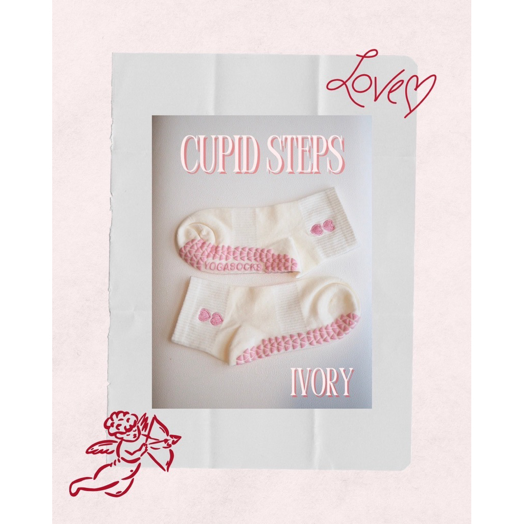 Solene.daily - Cupid Steps Pilates Sock(Ivory)