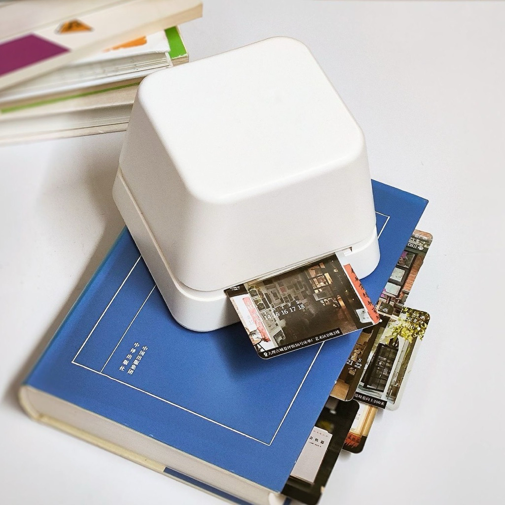 พร้อมส่ง‼️เครื่องกดสติ๊กเกอร์ เครื่องกดกระดาษการ์ด รูปภาพ เพียงใส่กระดาษที่ต้องการลงไปและเมื่อกดเครื่องกระดาษจะออกมา