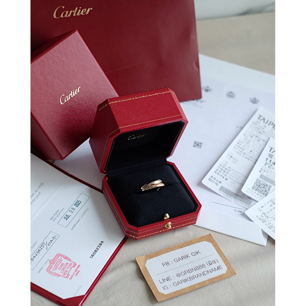 ✅ NEW, 07/25  CARTIER TRINITY RING, CLASSIC MODEL  • Size : 57