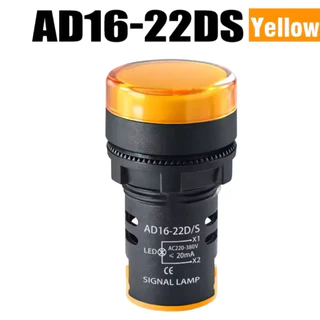 Pilot lamp LED 22mm 12V 24V 220VAC 380V ไพล็อทแลมป์ ขนาด 22มิล AC 220โวลต์ สีแดง สีขาว สีเหลือง สีนำ้เงิน สีเขียว