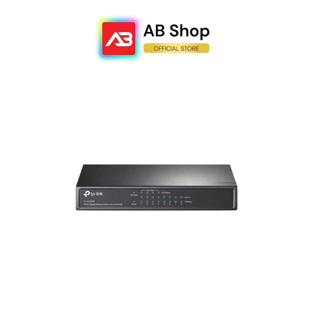 TP-Link 8-Port Gigabit Desktop Switch with 4-Port PoE รุ่น TL-SG1008P