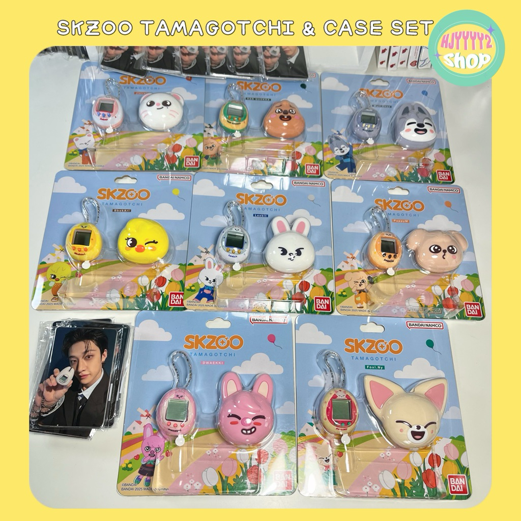 [พร้อมส่งในไทย👾 ] SKZOO TAMAGOTCHI & Case Set - แถมการ์ด 8 ใบ ทามาก็อต STRAY KIDS เด็กหลง