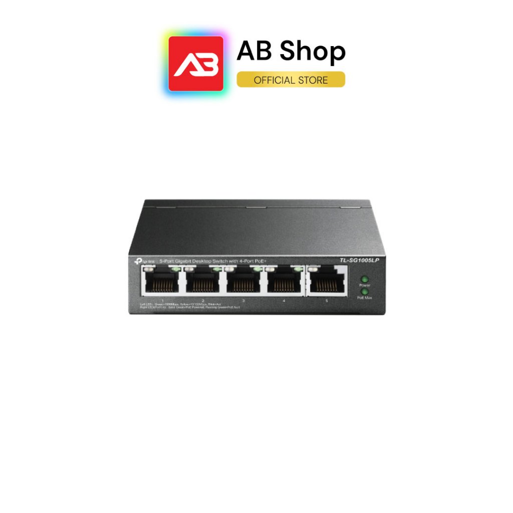 TP-Link 5-Port Gigabit Desktop Switch with 4-Port PoE+ รุ่น TL-SG1005LP
