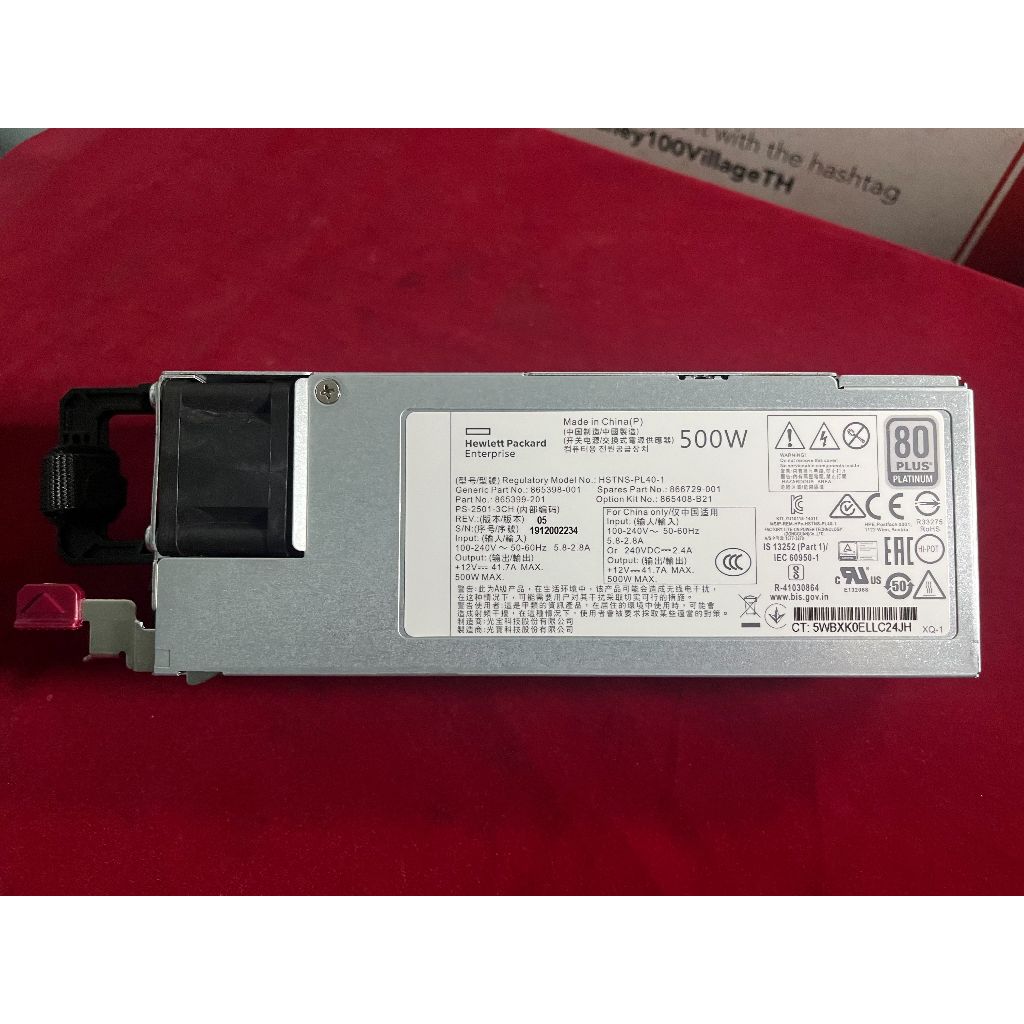 Power Supply Server PSU HP DL360,380 Gen10 500W