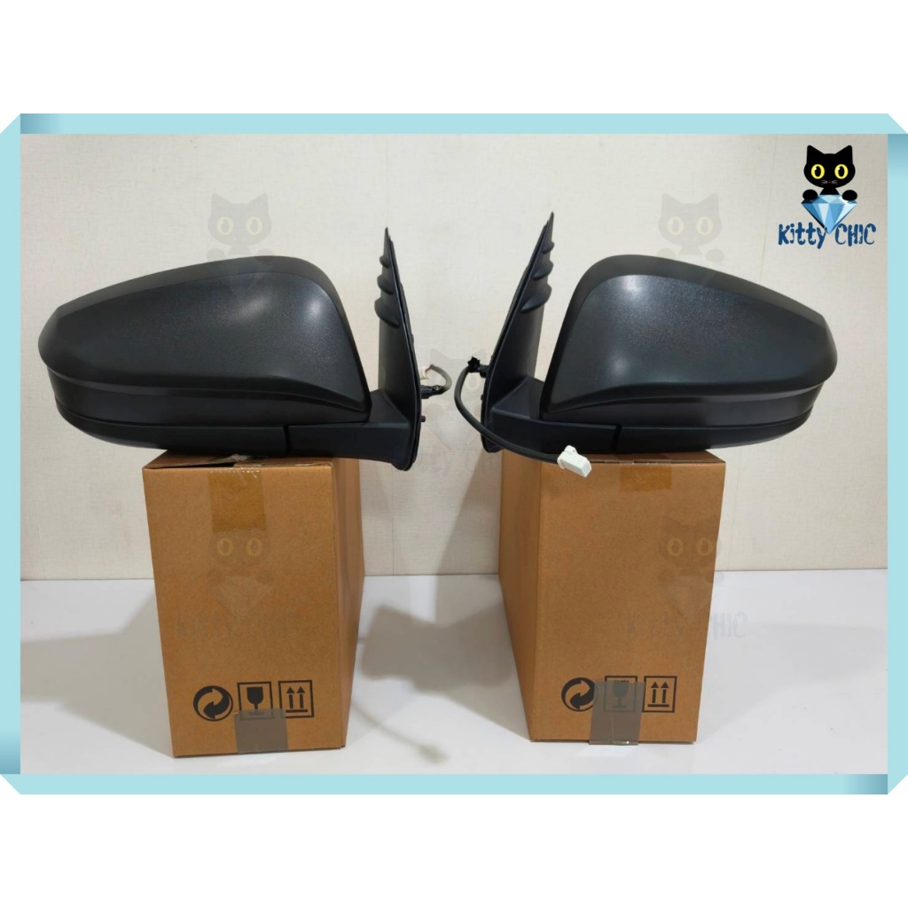 กระจกไฟฟ้า TOYOTA REVO 15 ขึ้นไป / Fortuner 15 ขึ้นไป ปรับไฟฟ้า 3 สาย สีดำ กระจกรถ กระจกมองข้าง กระจกรีโว่ โตโยต้า รีโว่