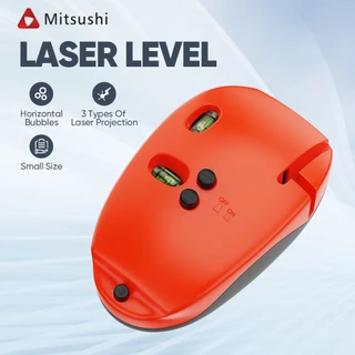 Mitsushi เลเซอร์วัดมุมฉาก 90 องศา ระดับเลเซอร์เมาส์ 90 องศา พร้อมกับวัดระดับน้ำในตัว สำหรับตกแต่งบ้าน