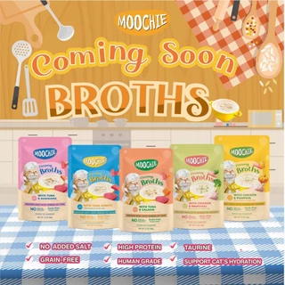 Moochie Creamy Broths มูชี่ครีมมี่มูส อาหารแมว ครีมมี่ซุปแมว