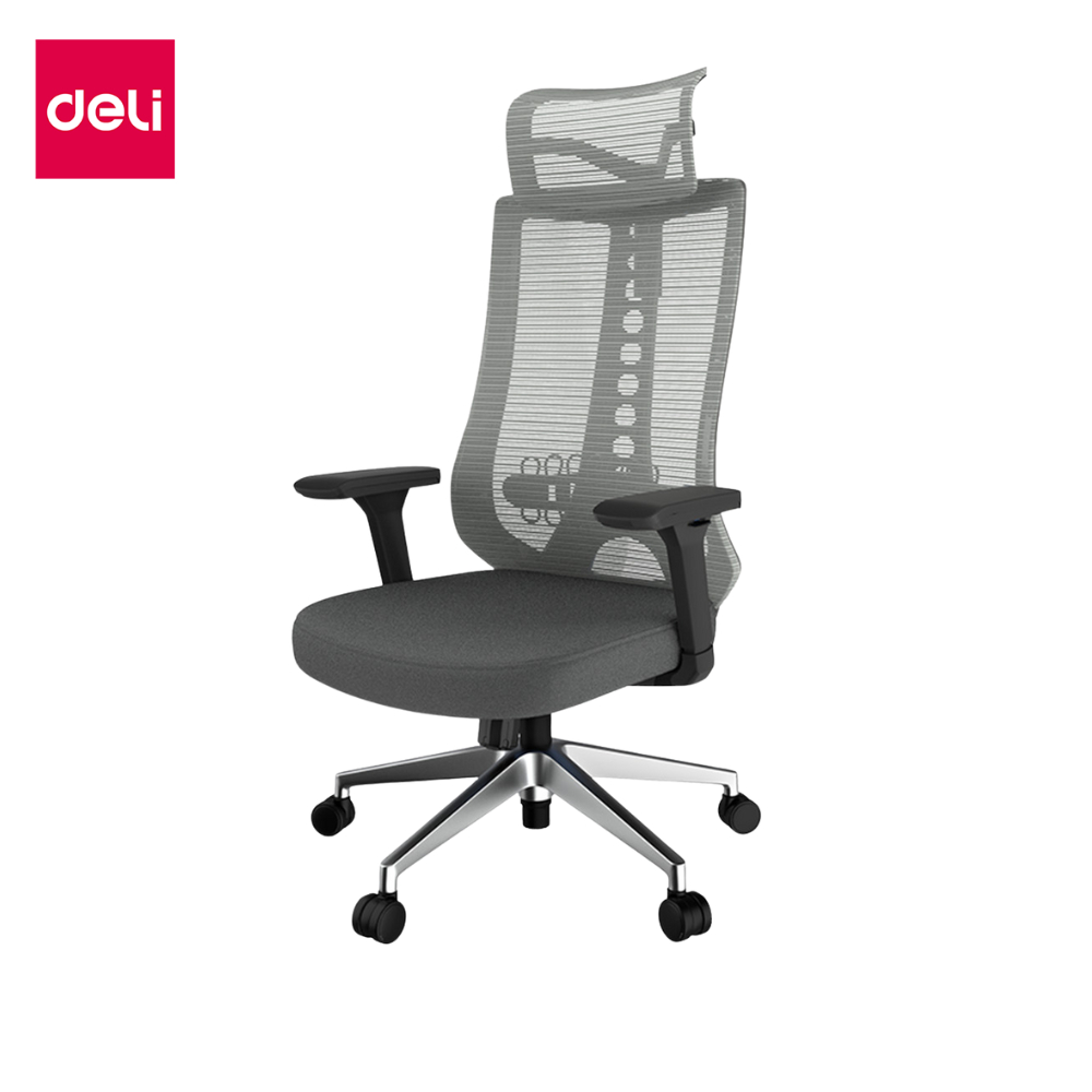 Deli เก้าอี้ผู้บริหาร เก้าอี้เพื่อสุขภาพ ปรับเอนนอนได้ ที่พักแขนปรับได้ รับประกัน 1ปี Office Chair