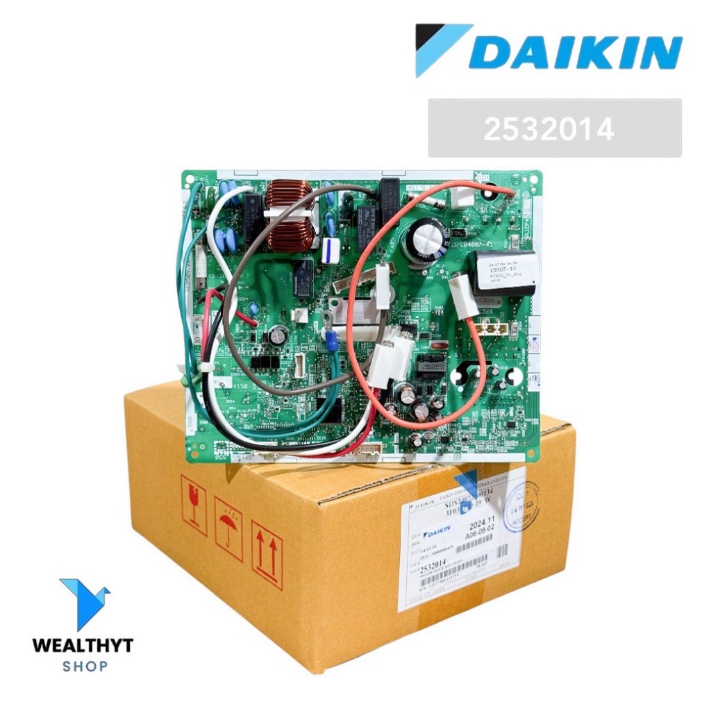 2532014 แผงวงจรแอร์ Daikin แผงบอร์ดแอร์ไดกิ้น แผงบอร์ดคอยล์ร้อน แอร์ไดกิ้น รุ่น RKQ12TV2S, RKF12UV2S