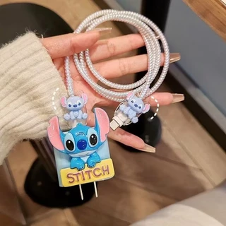 เคสหัวชารจ์ 【ส่งจากไทย มาใหม่ 1ชุด 5ชิ้น】 เคส สำหรับ ไอโฟน 18W/20W สายชาร์จ ลายการ์ตูนน่ารัก Cable