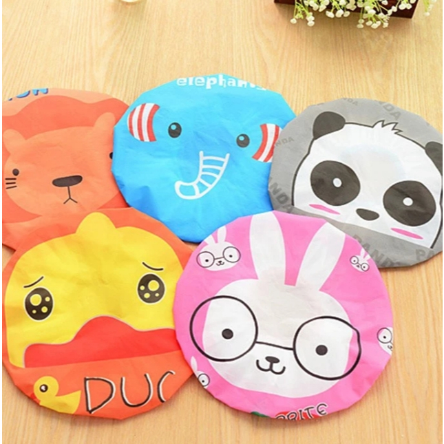 หมวกอาบน้ำ หมวกคลุมผมอาบน้ำ อุปกรณ์อาบน้ำ นำกลับมาใช้ใหม่ได้
