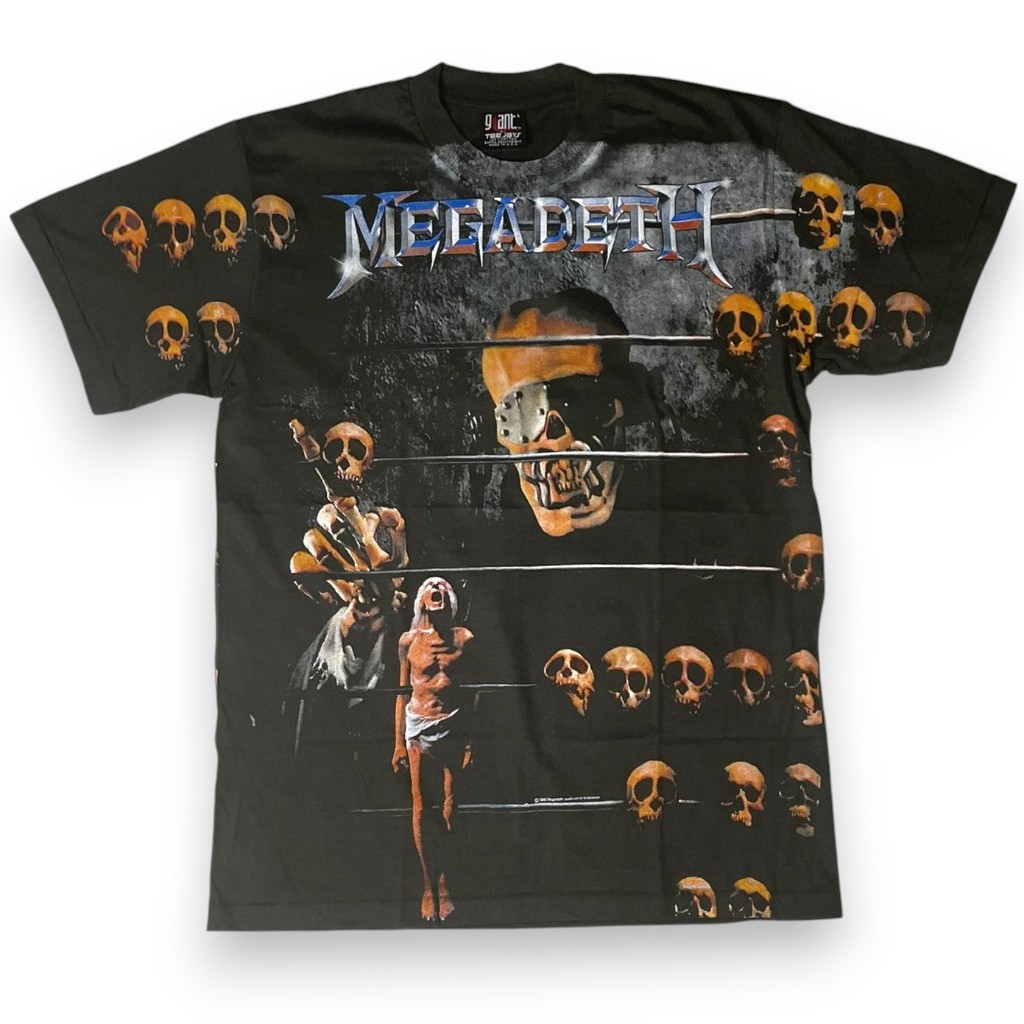 เสื้อวง Megadeth (OVP) สไตล์วินเทจ สกรีนทั้งตัว