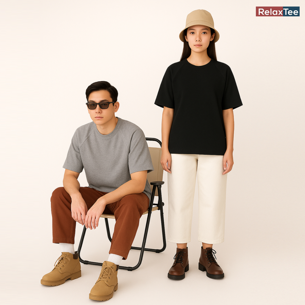 เสื้อคอกลมลาย  แขนสั้น ฤดูร้อนปี 2025 สำหรับผู้ชาย ดีไซน์บ่าตรง ใส่แล้วดูผอมเพรียว สไตล์สปอร์ต
