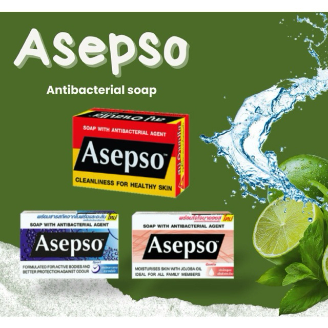 Asepso สบู่ฆ่าเชื้อ 80 g