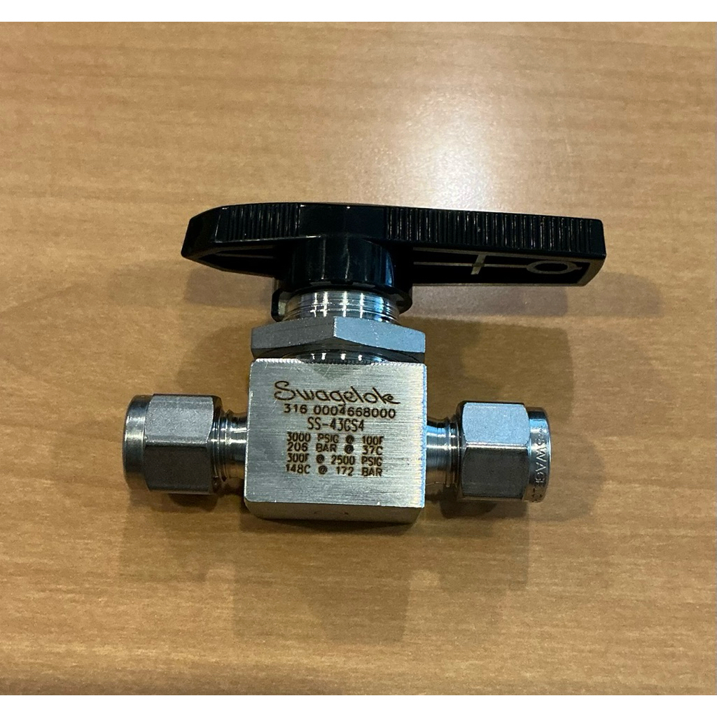 Ball Valve Size:OD.1/4”,SS316,3000PSI(SS-43GS4)SWAGELOK