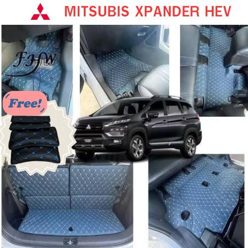 พรมปูพื้นรถยนต์ 6D/7D XPANDER HEV 2024รถระบบไฮบริค พรม6D หนานุ่ม เข้ารูป เต็มคัน สั่งตัดตามรุ่นเข้ารูป